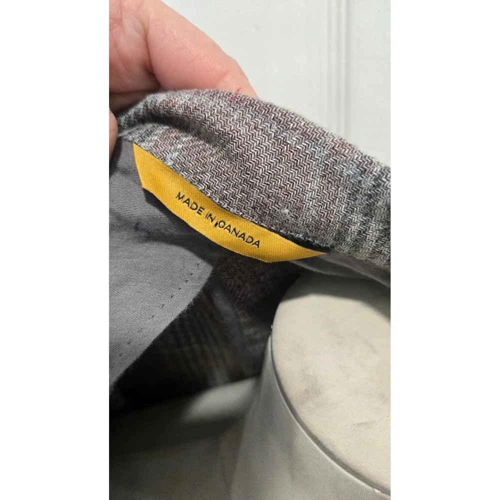 Hickey Freeman Weightless Linen Wool Sport‎ Coat – Glen Plaid – 38R